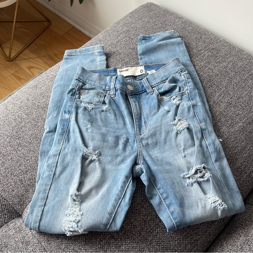 Garage High Waisted distressed jean - Picture 2 of 6